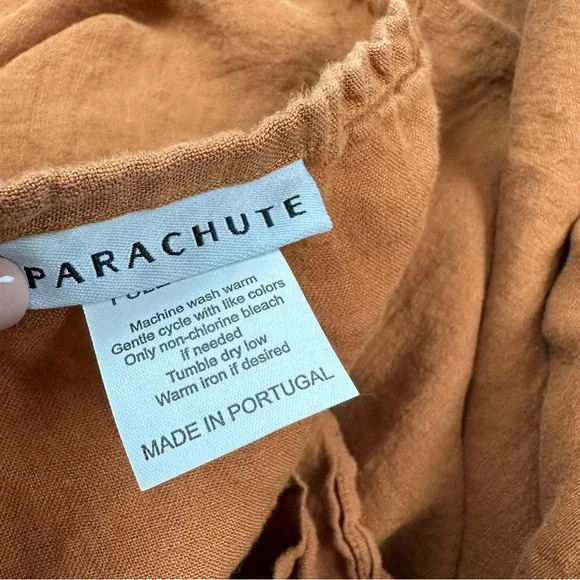 Parachute Linen Full Queen Flat Sheet Earth Tone - Picture 4 of 6